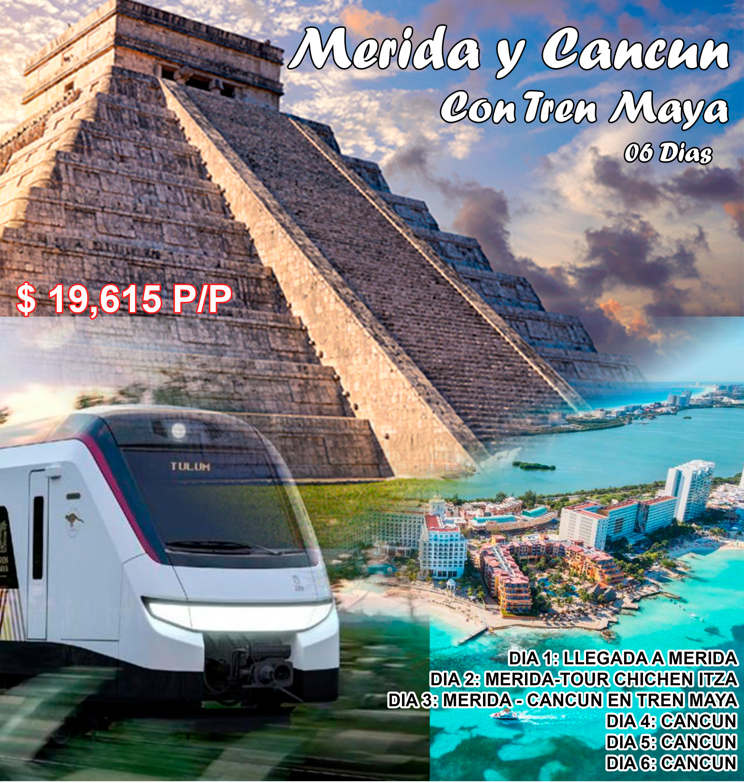 MERIDA Y CANCUN CON TREN MAYA